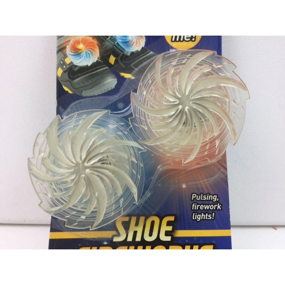 Uncle Milton Shoe Fireworks Flashing Lights Lightshow Kids Summer Style Red Blue